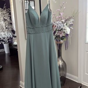 Sorella Vita Chiffon and Satin Gown